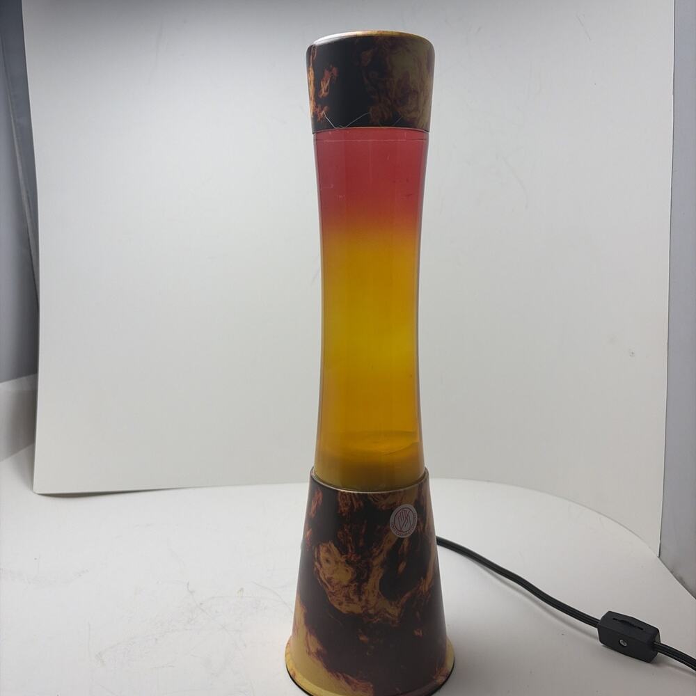 16 Inch Volcano Magma Lamp,Volcanic Base Motion Liquid Lamp Yellow with White...